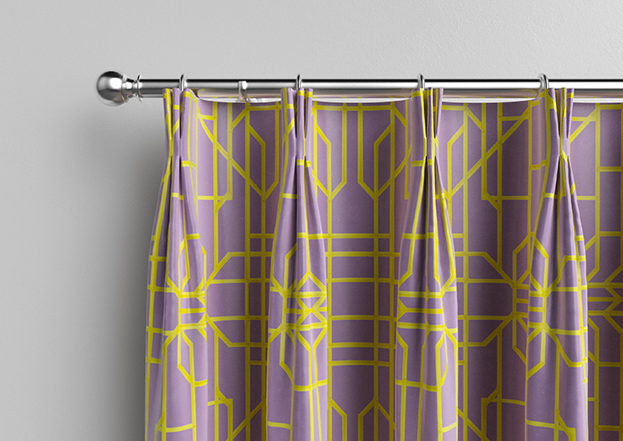 Bamboo Candy, Yellow Lilac - Made To Measure Curtains - Image 11